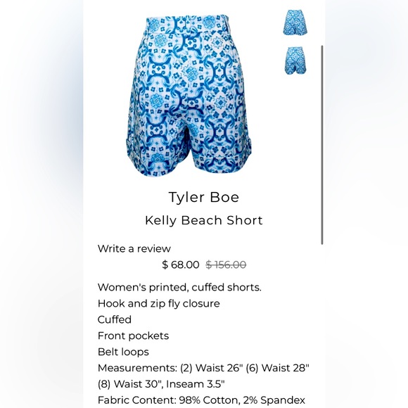 Tyler Boe Kelly Beach Short, Size 4 - Picture 2 of 7
